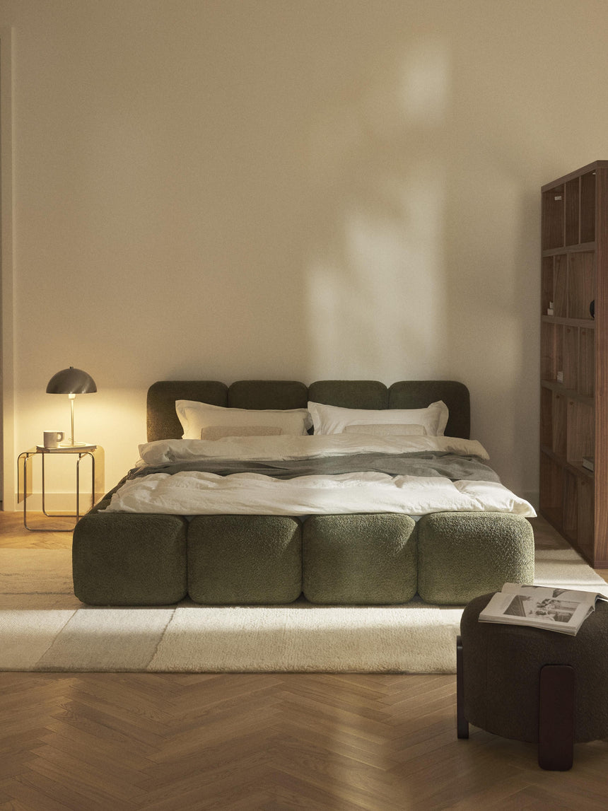 Bom Çift Kişilik Karyola Yeşil Teddy