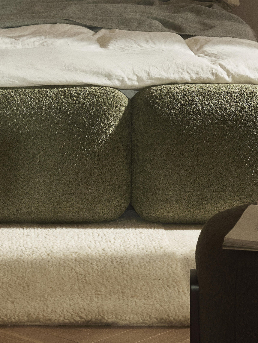 Bom Çift Kişilik Karyola Yeşil Teddy