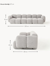 Bom Dörtlü Koltuk Gri Bukle