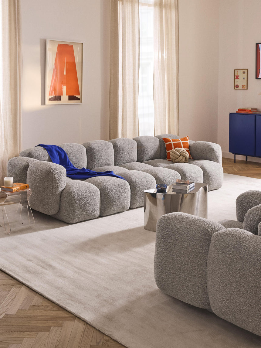 Bom Dörtlü Koltuk Gri Bukle