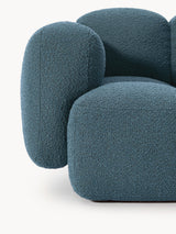 Bom Dörtlü Koltuk Gri Mavi Bukle