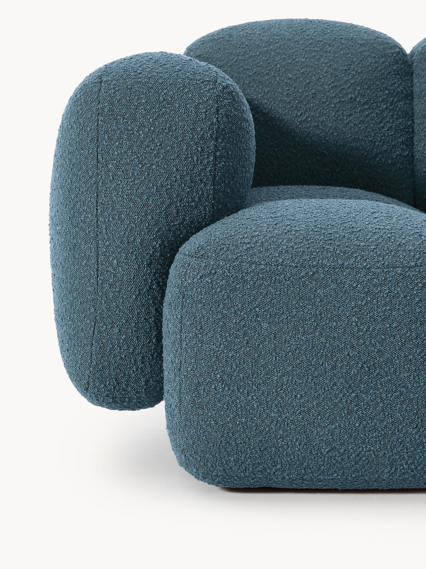 Bom Dörtlü Koltuk Gri Mavi Bukle