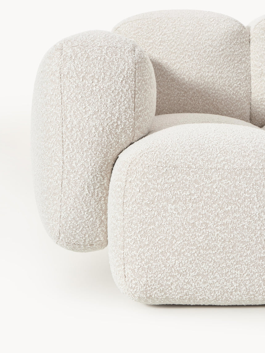 Bom Dörtlü Koltuk Kırık Beyaz Bukle