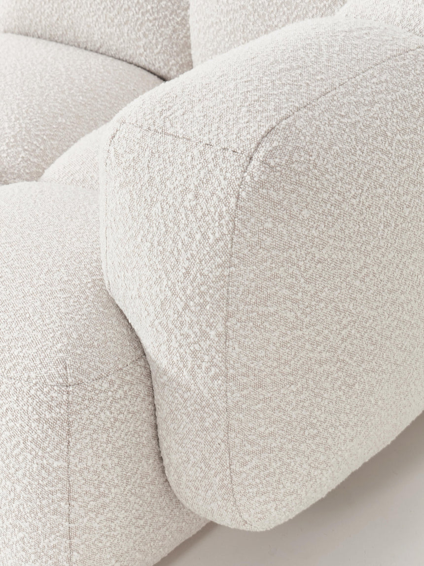 Bom Dörtlü Koltuk Kırık Beyaz Bukle