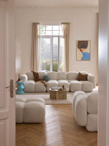 Bom Dörtlü Koltuk Kırık Beyaz Bukle