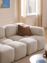 Bom Dörtlü Koltuk Kırık Beyaz Bukle