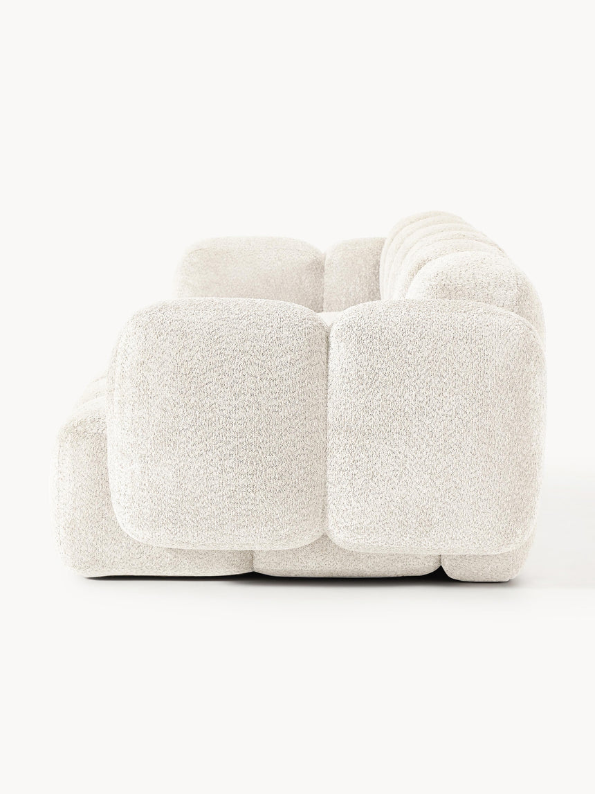 Bom Dörtlü Koltuk Kırık Beyaz Teddy