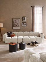 Bom Dörtlü Koltuk Kırık Beyaz Teddy