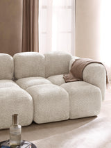 Bom Dörtlü Koltuk Kırık Beyaz Teddy