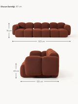 Bom Dörtlü Koltuk Terakota Bukle