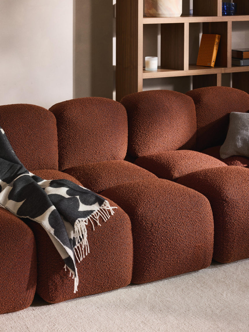 Bom Dörtlü Koltuk Terakota Bukle