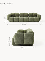 Bom Dörtlü Koltuk Yeşil Teddy