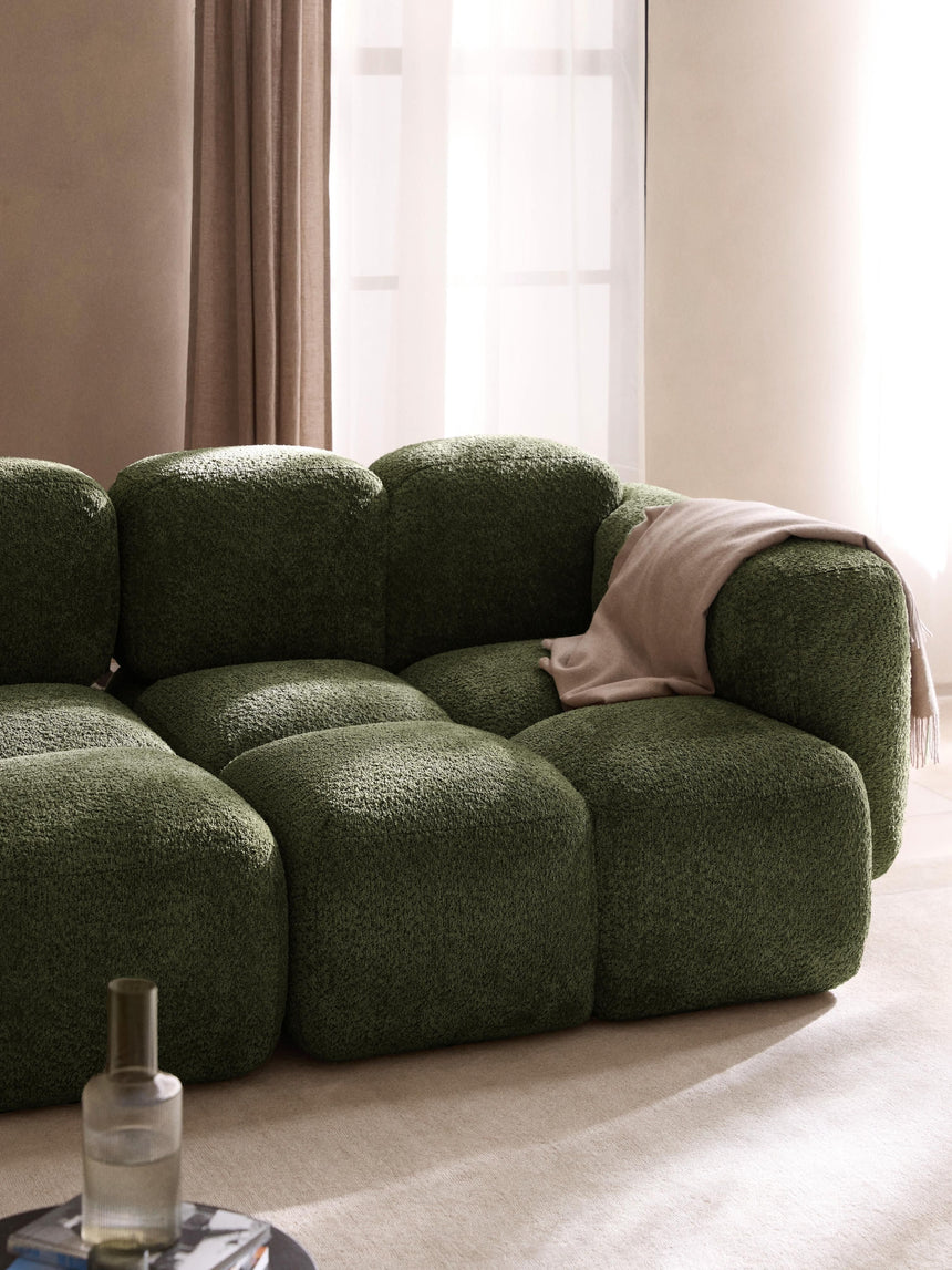 Bom Dörtlü Koltuk Yeşil Teddy