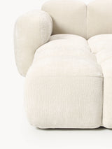 Bom Köşe Koltuk Açık Bej Dokuma Kadife