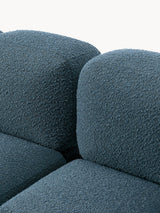 Bom Köşe Koltuk Gri Mavi Bukle