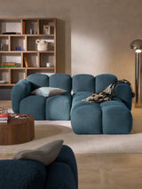 Bom Köşe Koltuk Gri Mavi Bukle