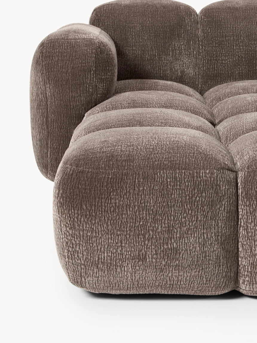 Bom Köşe Koltuk Kahve Dokuma Kadife