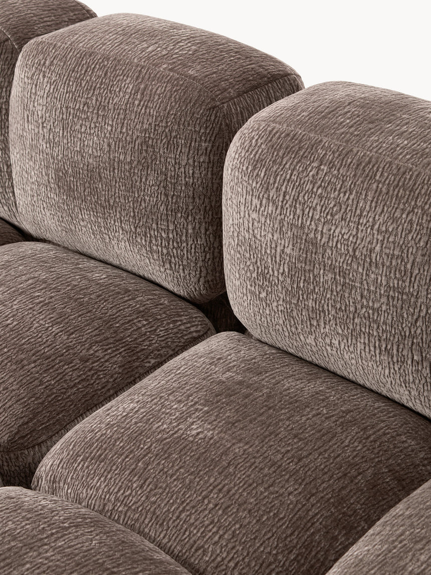 Bom Köşe Koltuk Kahve Dokuma Kadife