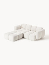 Bom Köşe Koltuk Kırık Beyaz Bukle