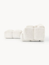 Bom Köşe Koltuk Kırık Beyaz Teddy