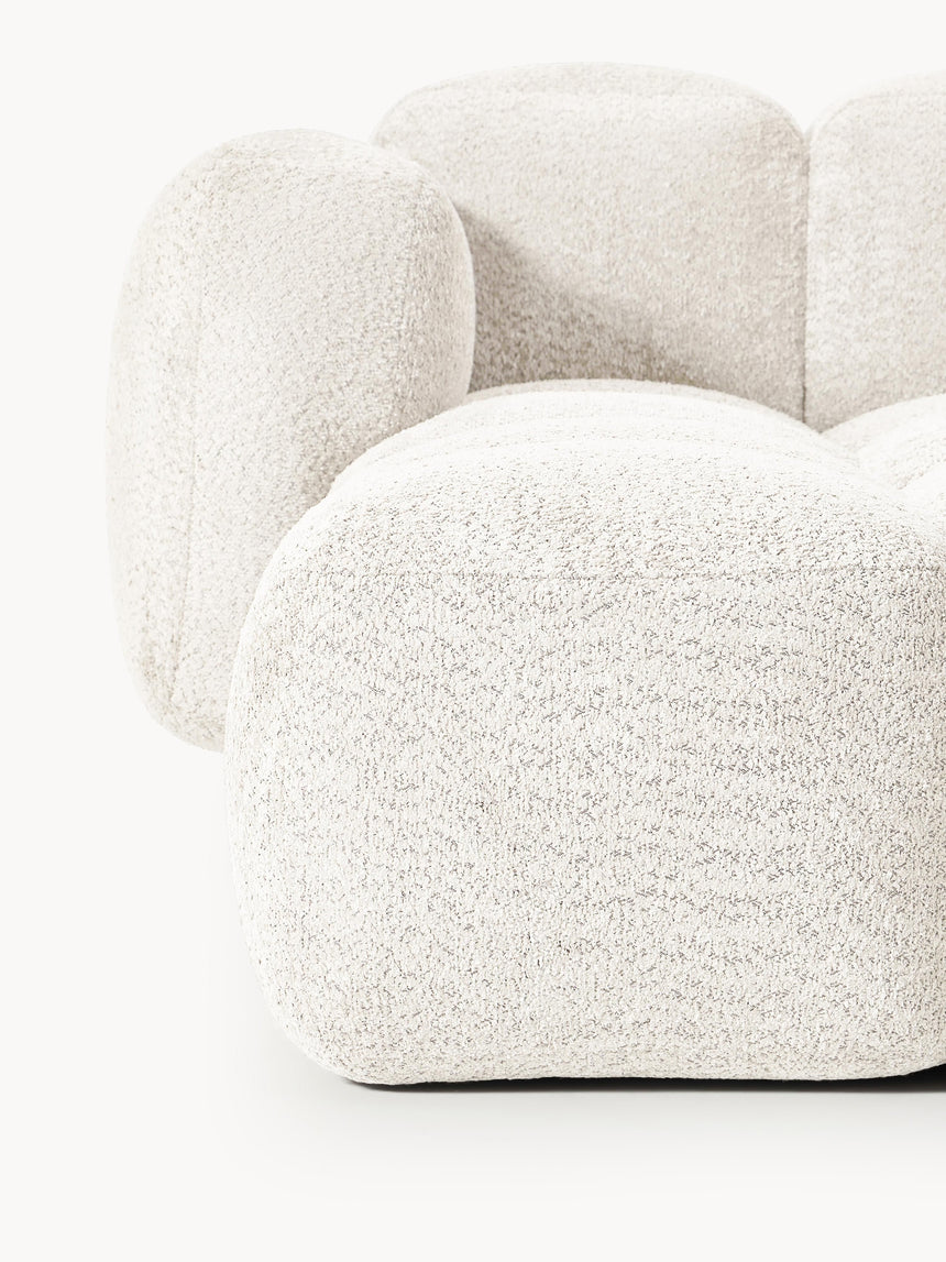 Bom Köşe Koltuk Kırık Beyaz Teddy