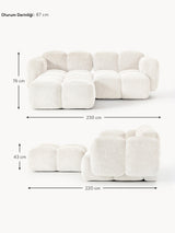 Bom Köşe Koltuk Kırık Beyaz Teddy