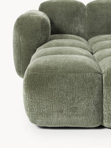 Bom Köşe Koltuk Yeşil Dokuma Kadife