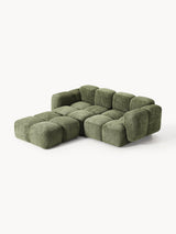 Bom Köşe Koltuk Yeşil Teddy