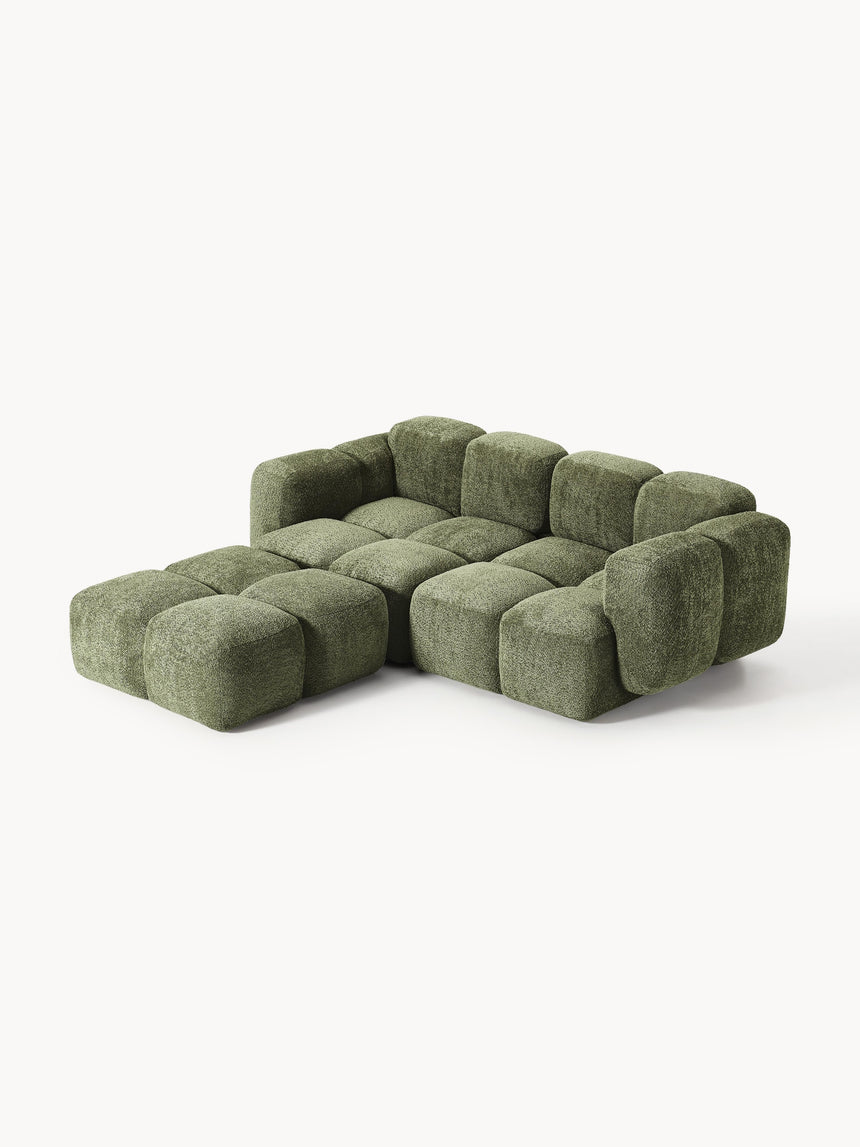 Bom Köşe Koltuk Yeşil Teddy