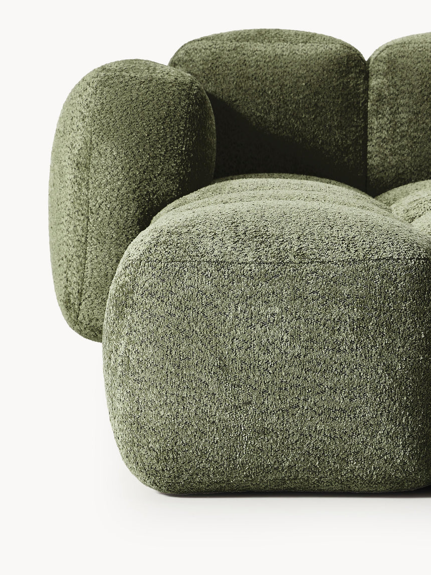 Bom Köşe Koltuk Yeşil Teddy