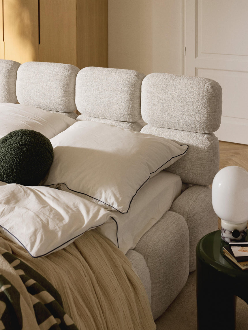 Bom Plus Çift Kişilik Karyola Açık Bej Bukle