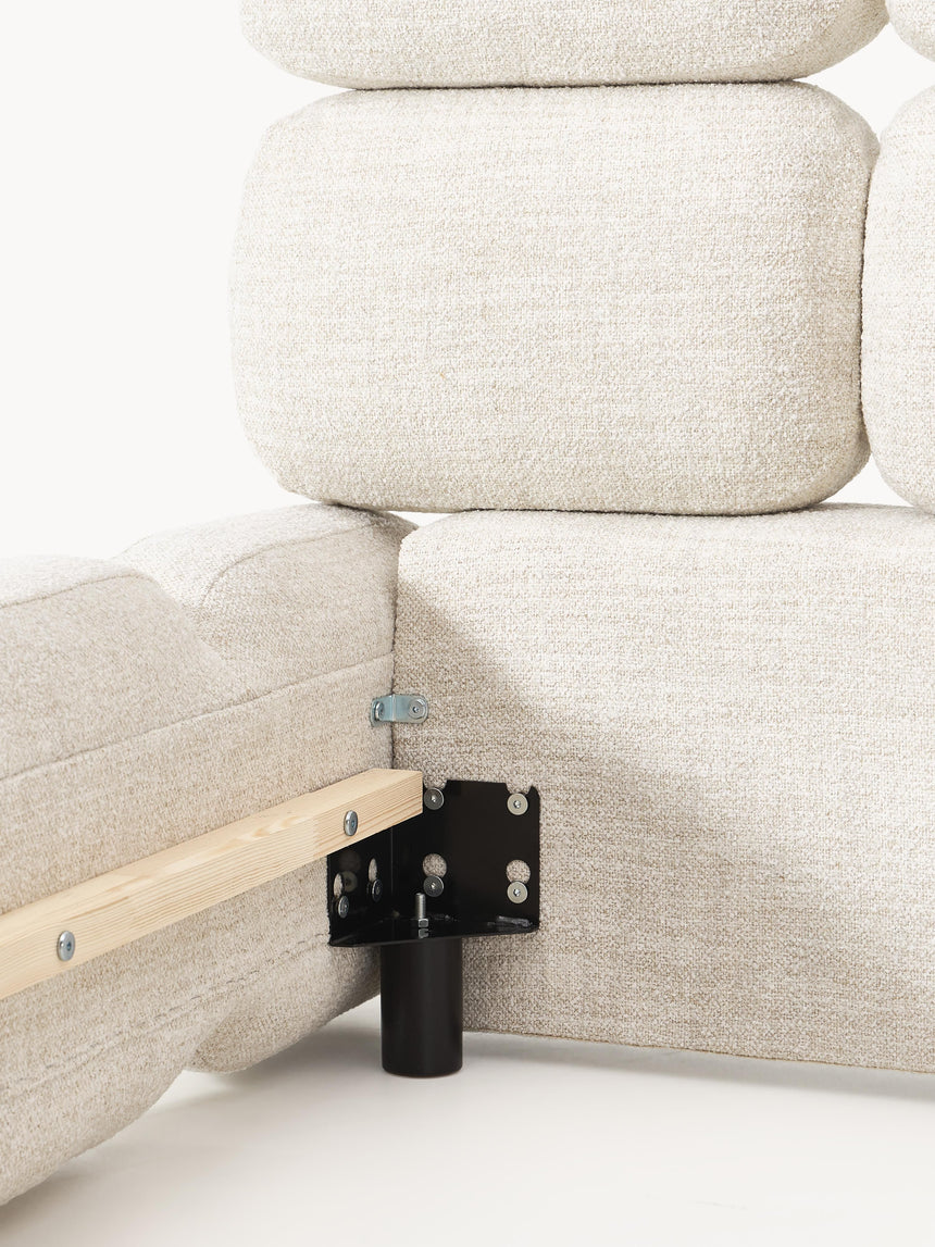 Bom Plus Çift Kişilik Karyola Açık Bej Bukle