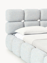 Bom Plus Çift Kişilik Karyola Açık Mavi Bukle