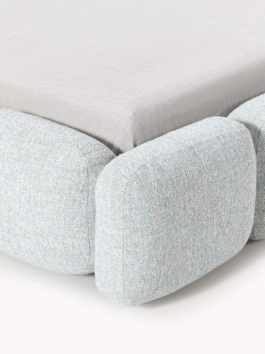 Bom Plus Çift Kişilik Karyola Açık Mavi Bukle