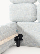 Bom Plus Çift Kişilik Karyola Açık Mavi Bukle