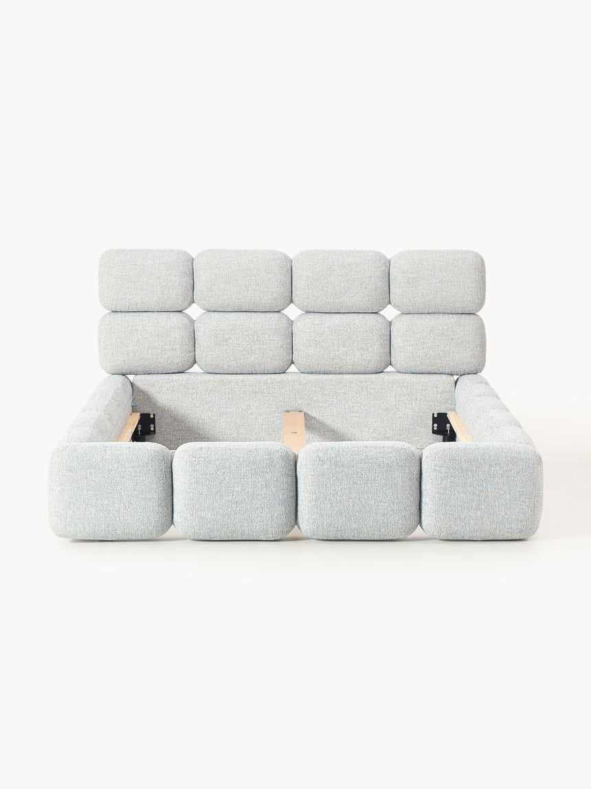 Bom Plus Çift Kişilik Karyola Açık Mavi Bukle