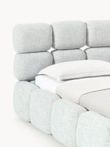 Bom Plus Çift Kişilik Karyola Açık Mavi Bukle