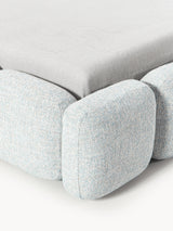 Bom Plus Çift Kişilik Karyola Açık Mavi Bukle