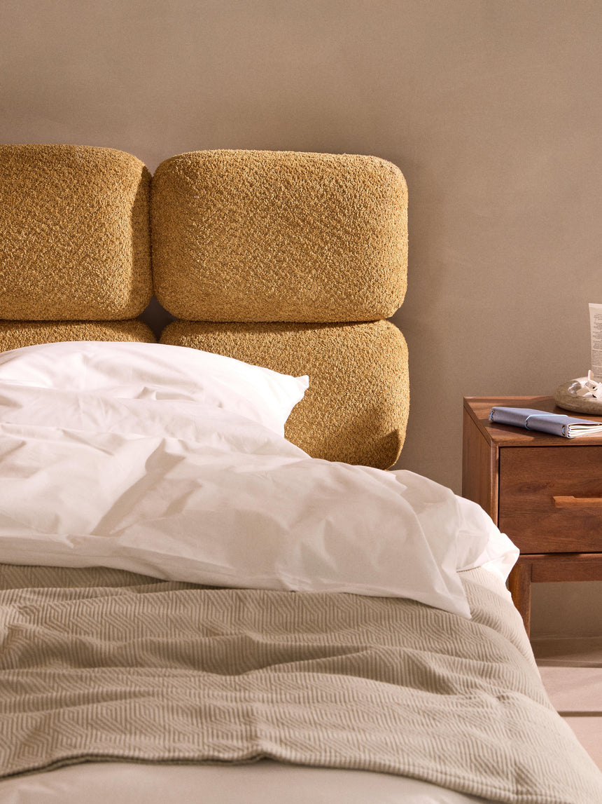 Bom Plus Çift Kişilik Karyola Hardal Teddy