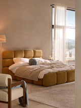 Bom Plus Çift Kişilik Karyola Hardal Teddy