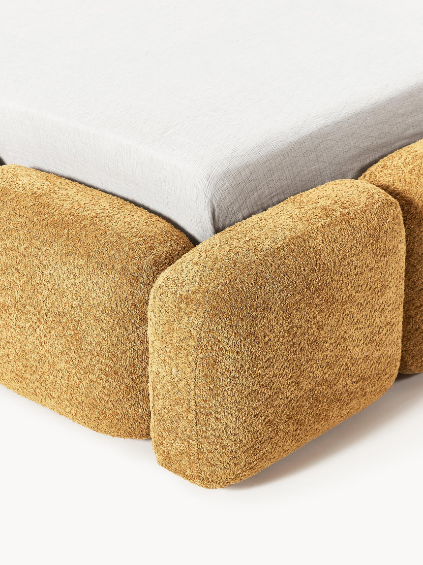 Bom Plus Çift Kişilik Karyola Hardal Teddy