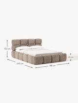 Bom Plus Çift Kişilik Karyola Kahve Teddy