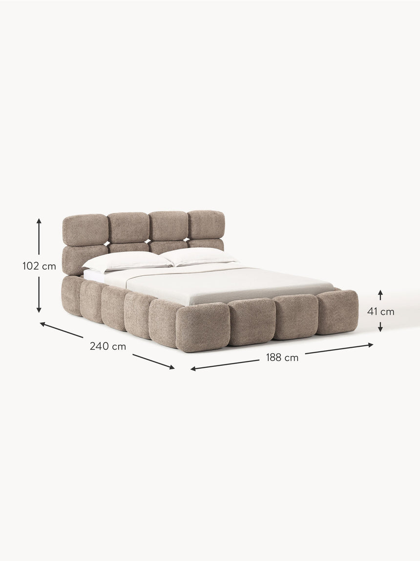 Bom Plus Çift Kişilik Karyola Kahve Teddy