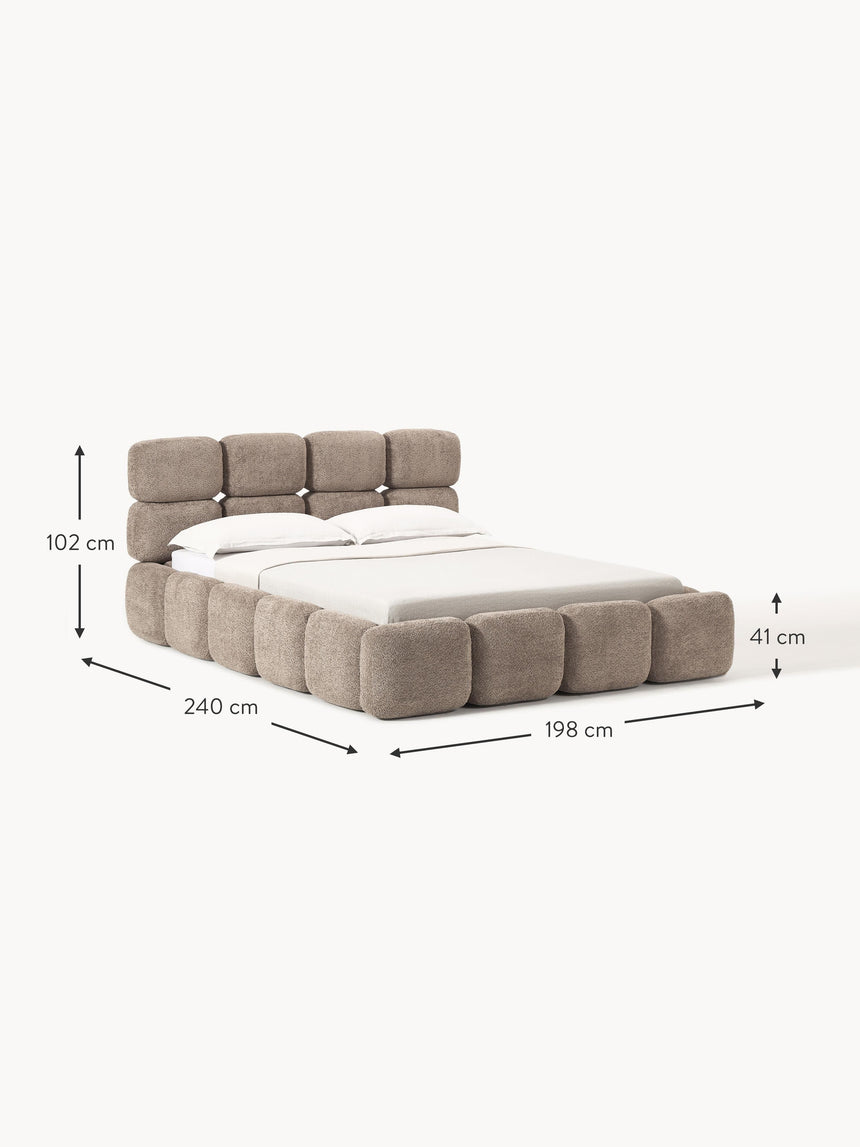 Bom Plus Çift Kişilik Karyola Kahve Teddy