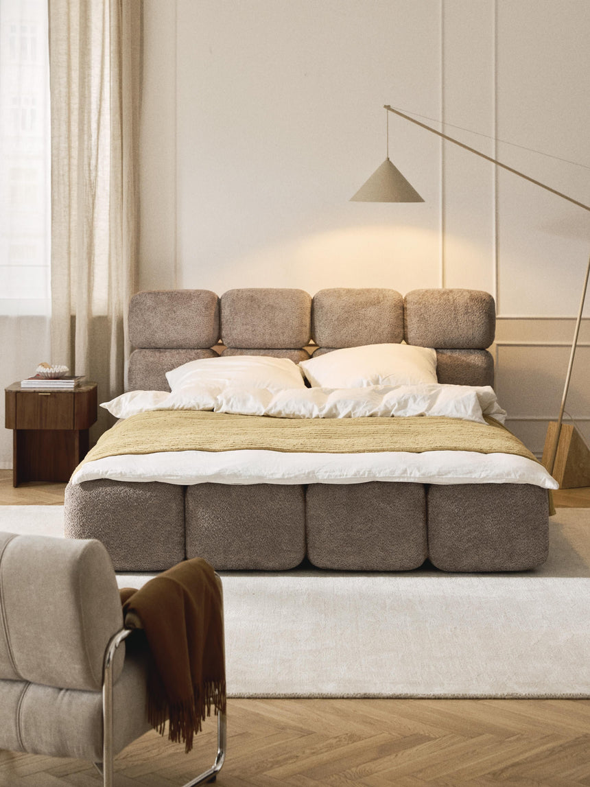 Bom Plus Çift Kişilik Karyola Kahve Teddy