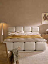 Bom Plus Çift Kişilik Karyola Kırık Beyaz Teddy