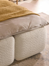 Bom Plus Çift Kişilik Karyola Kırık Beyaz Teddy