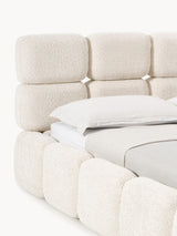 Bom Plus Çift Kişilik Karyola Kırık Beyaz Teddy