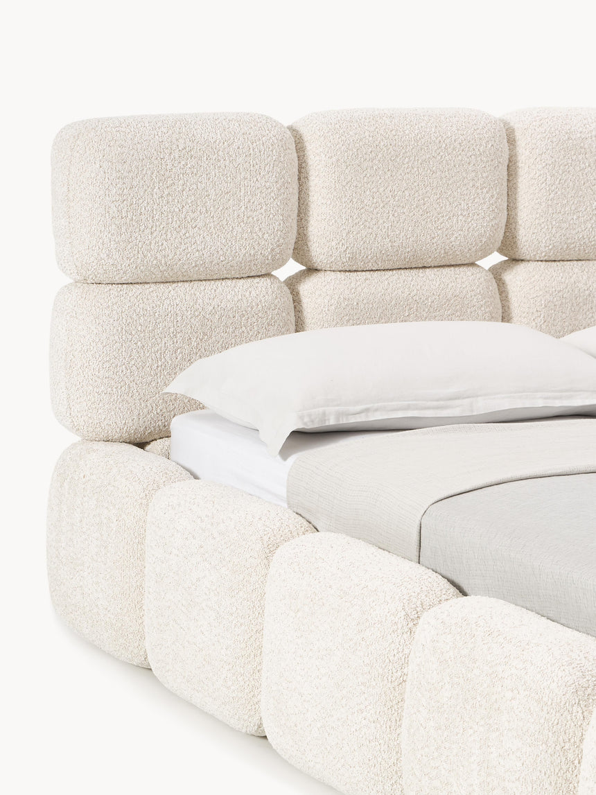 Bom Plus Çift Kişilik Karyola Kırık Beyaz Teddy