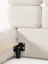 Bom Plus Çift Kişilik Karyola Kırık Beyaz Teddy